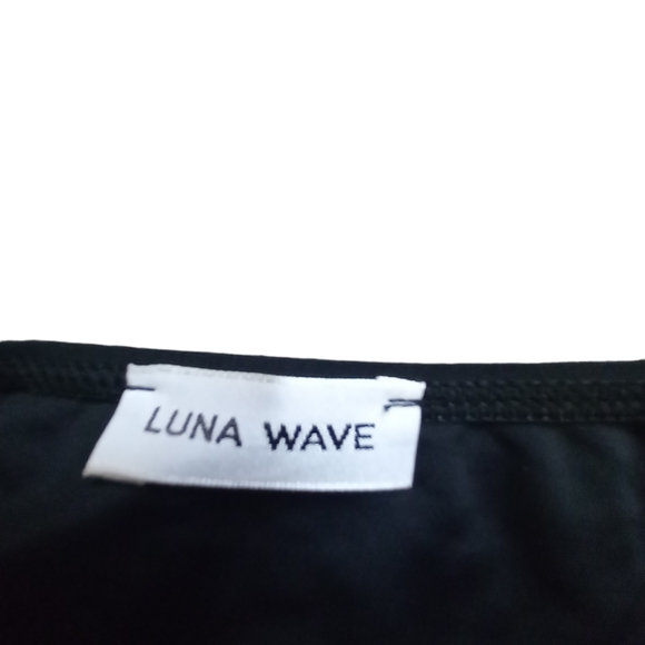 NWT Luna Wave high waisted Bikini bottoms ● Black ● Size L #194 - Picture 5 of 6